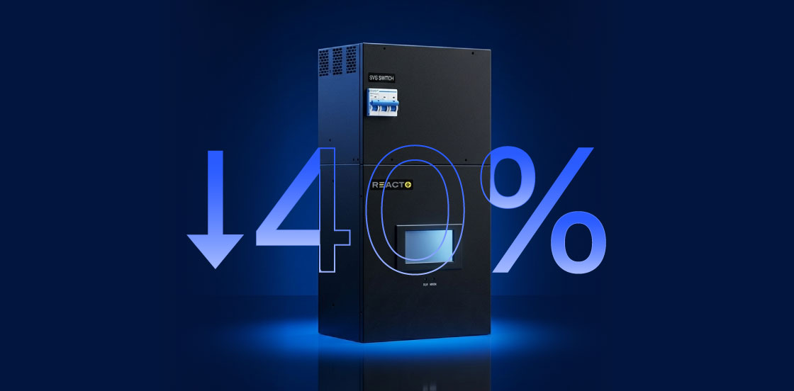 -40% na Reacto Mini 3kVar!